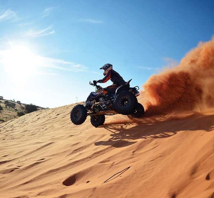 Khawa Dune Challenge 2025 - Biker doing stunts